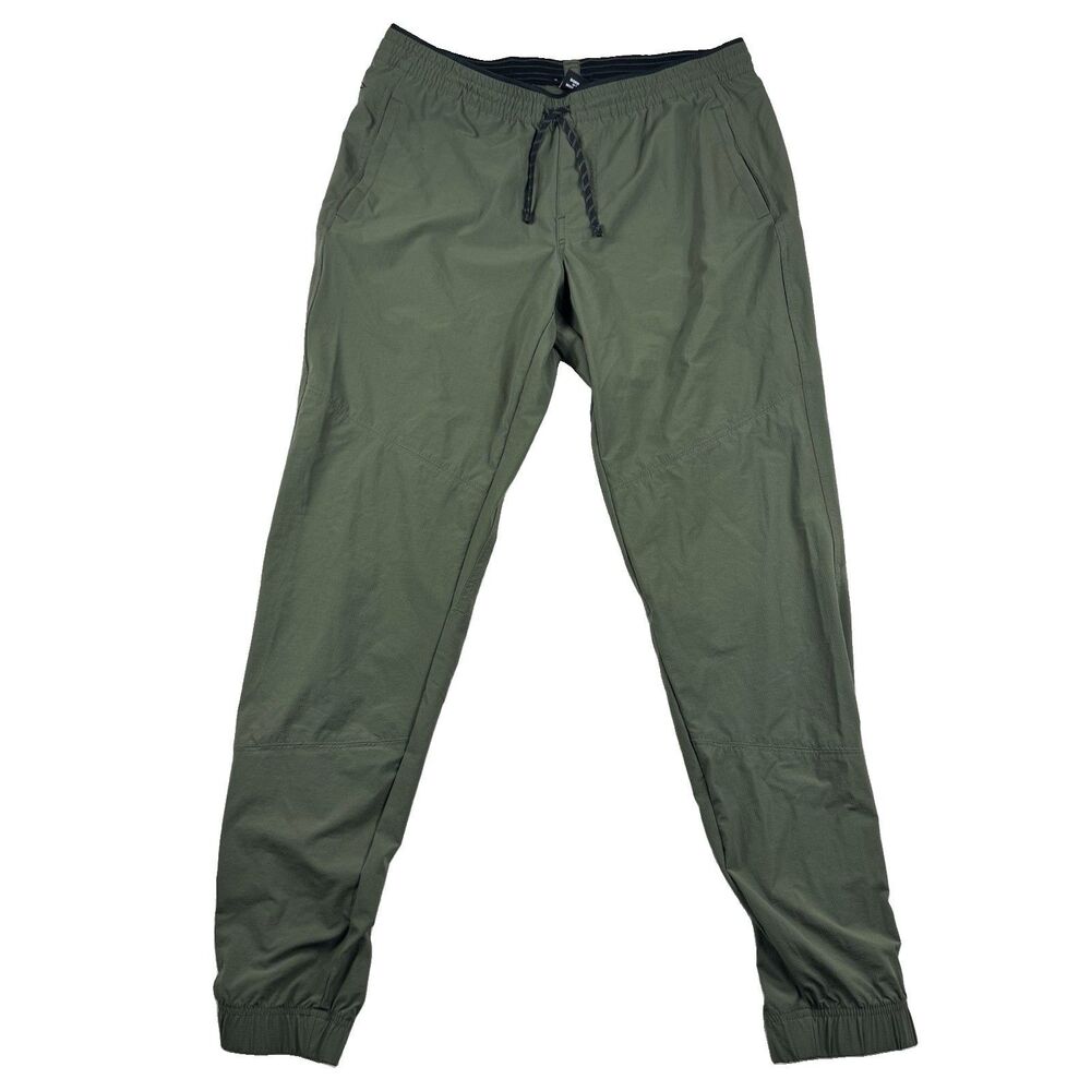 Kuhl Suppressor Jogger Pants Men's L Long Olive Green Nylon Performance Stretch